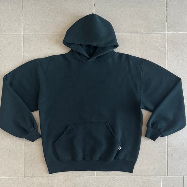 90s 빈티지 러셀 후드 블랙 L USA