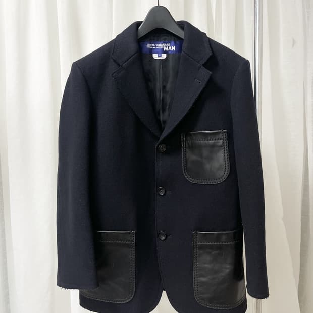 JUNYA WATANABE 2008FW wool & leather JK