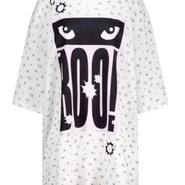 샵페어리 cat’s eyes flower waffle top ivory