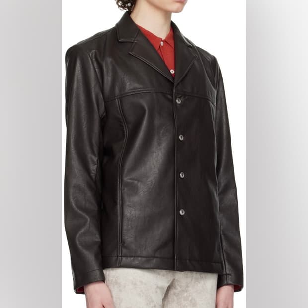 sefr 세퍼 레더자켓 브라운