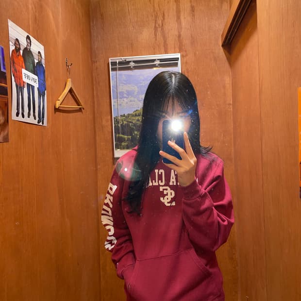 (S) Champion 챔피온 프린팅 후드티