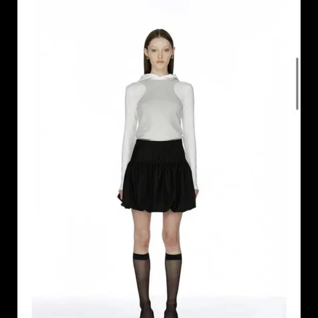 버뮬라 벌룬스커트 블랙 