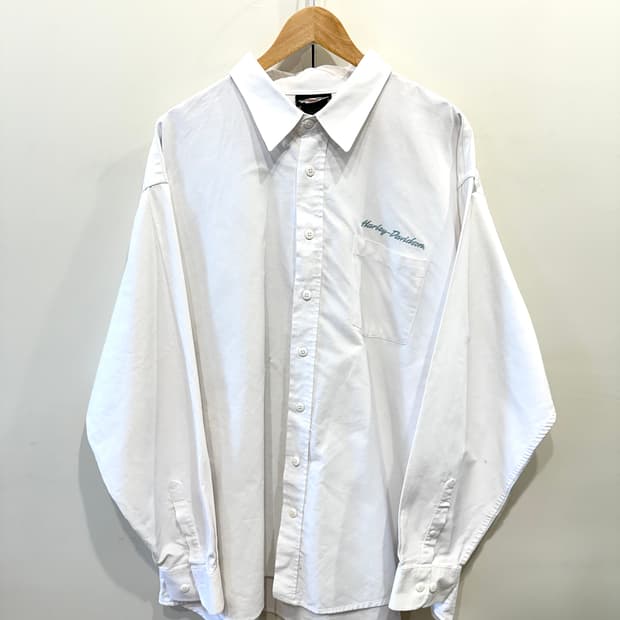 할리데이비슨 화이트 셔츠