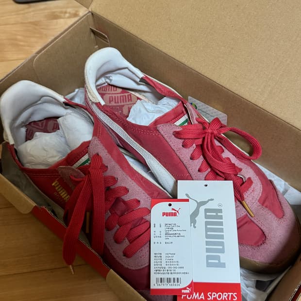 푸마 신상 로마 OG 나일론 클럽레드 265