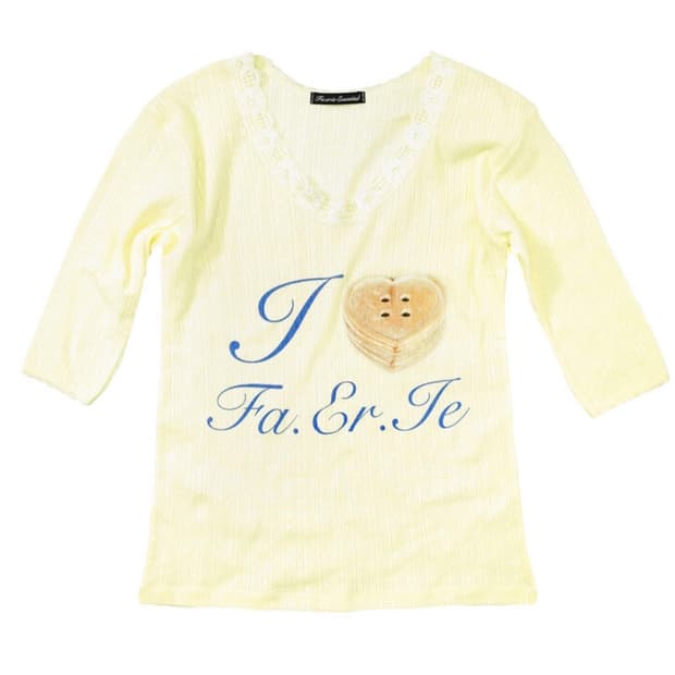 샵페어리 레이스 티셔츠 레몬