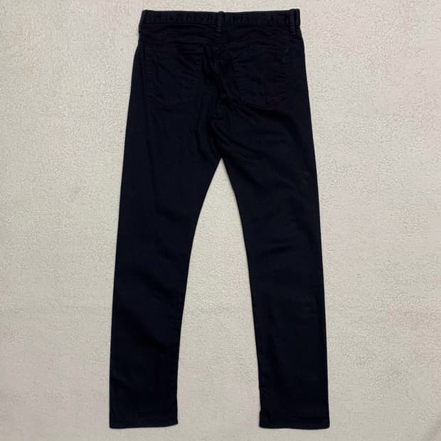 [표기 32, 실측 33] 유니클로 스트레이트핏 셀비지 블랙진