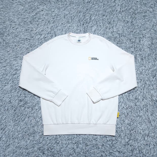 내셔널지오그래픽) M 남자 베이지 맨투맨티셔츠 / 왕눈이샵