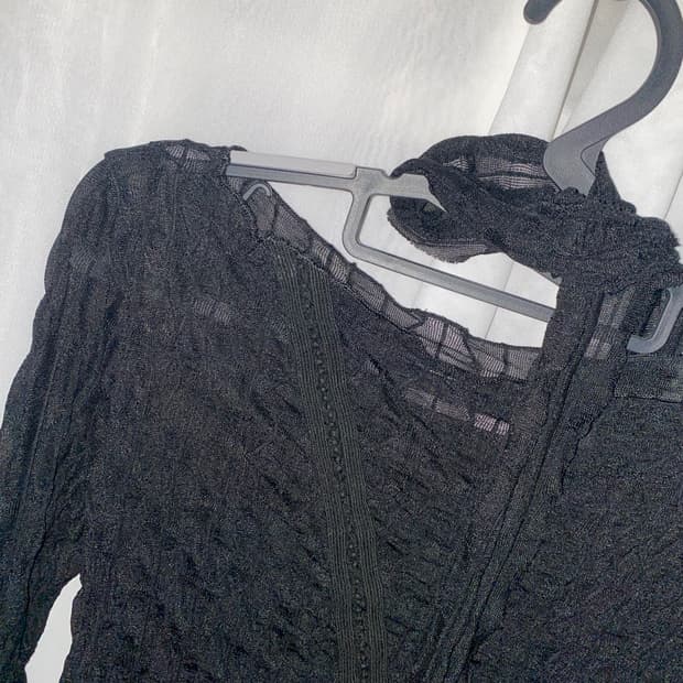 시스루 스카프 세트 고딕 펑크 고스 레이어드