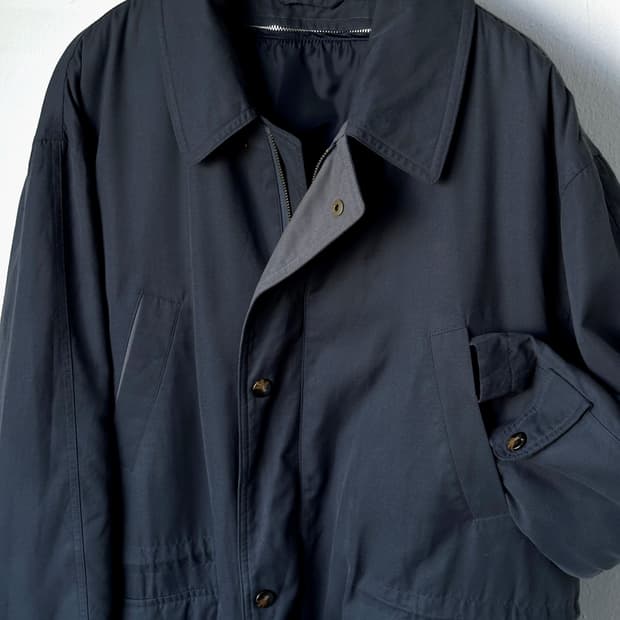 Soft fabric 2way linner mil coat