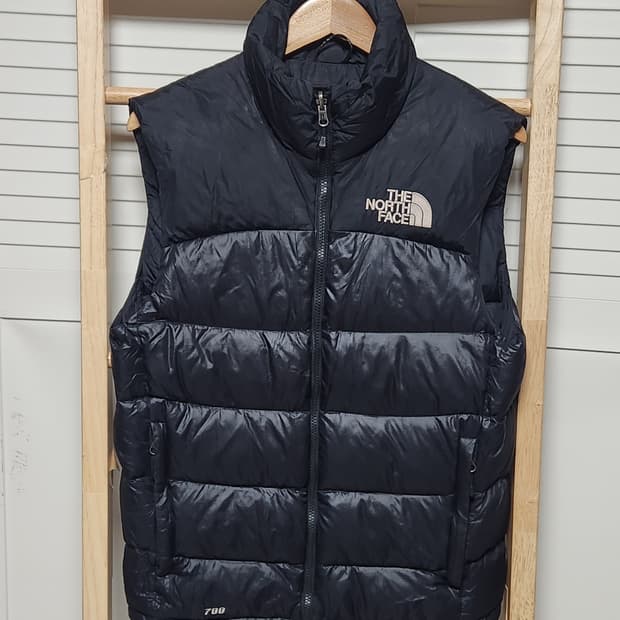노스페이스 700 눕시 블랙 패딩 조끼 베스트 자켓