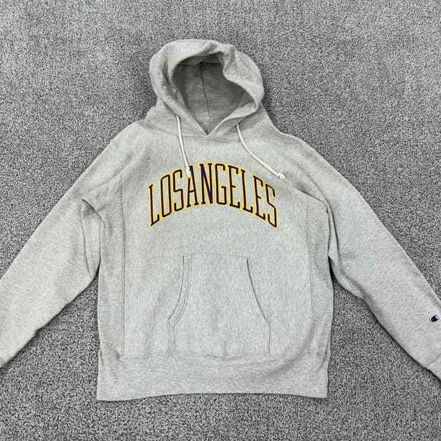 챔피온 70s 복각 USA 로스앤젤레스 리버스위브 후디