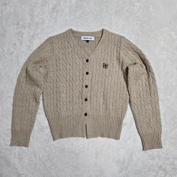 (S)여성 제너럴아이디어 케이블 니트 가디건
