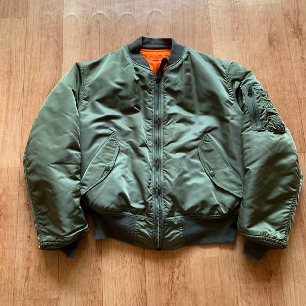 90s 알파인더스트리 군납 ma-1 플라이트자켓