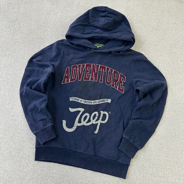 L 지프 네이비 후드 0320D