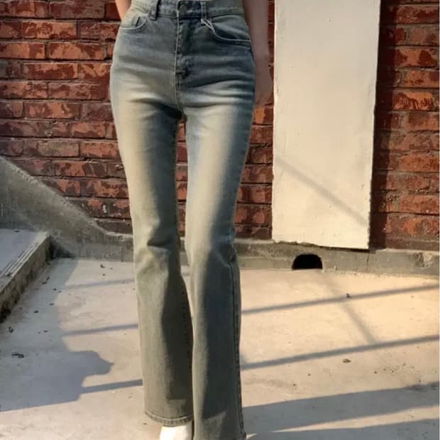 데이빈 베니 빈티지 워싱 부츠컷 데님 S