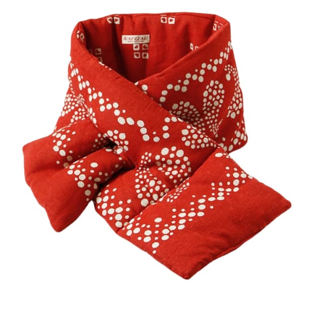 캐피탈 kapital 헴프 레이온 반다나 패턴 케사 머플러 레드