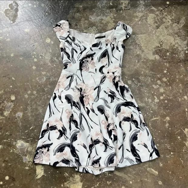 M) ZARA 자라 나염 원피스 