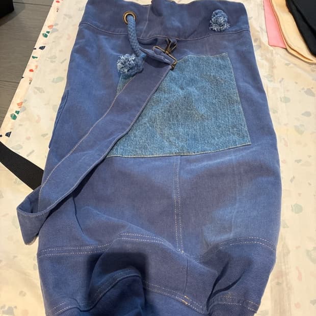 ERL 데님 밀리터리 백