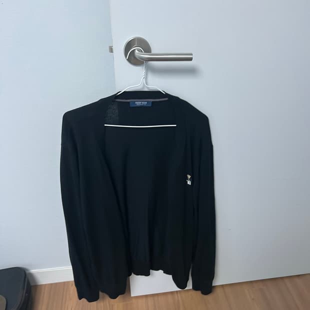 테디베어 검정 가디건