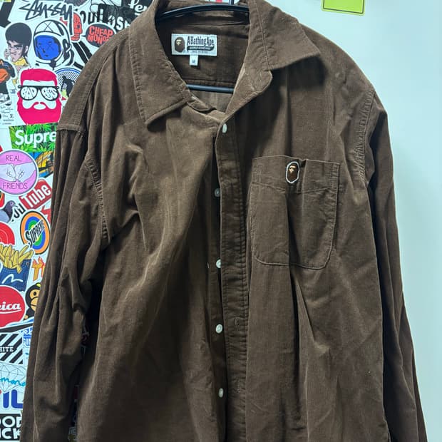 베이프 코듀로이 셔츠