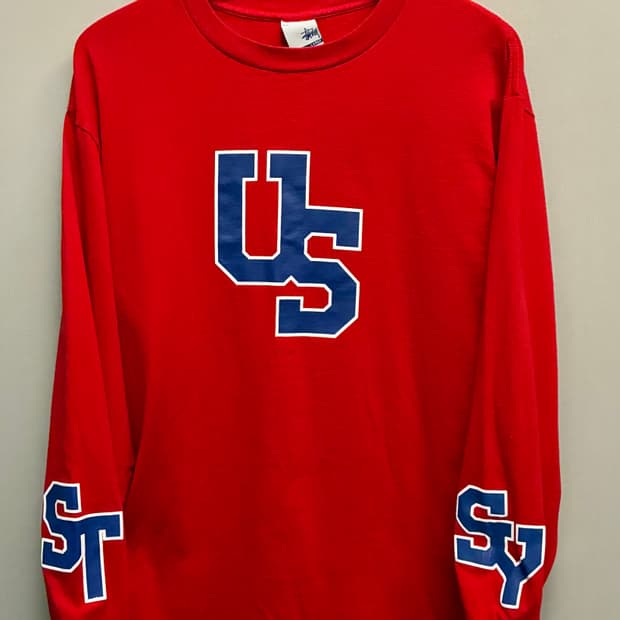 (L)00s USA 올드 스투시 빈티지 롱슬리브 긴팔티셔츠