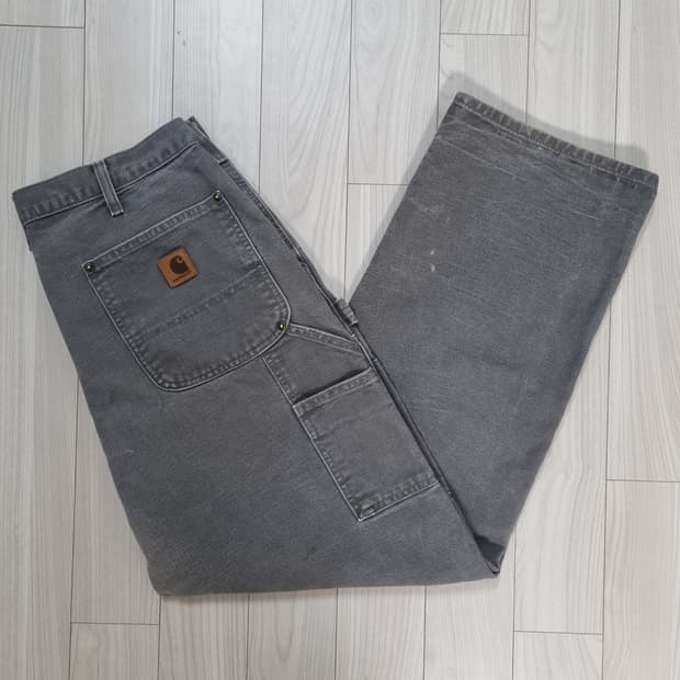 칼하트 더블니 카펜터 팬츠 B136 GVL 33X30