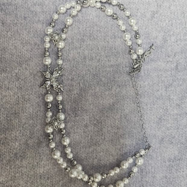 패션 진주 목걸이 