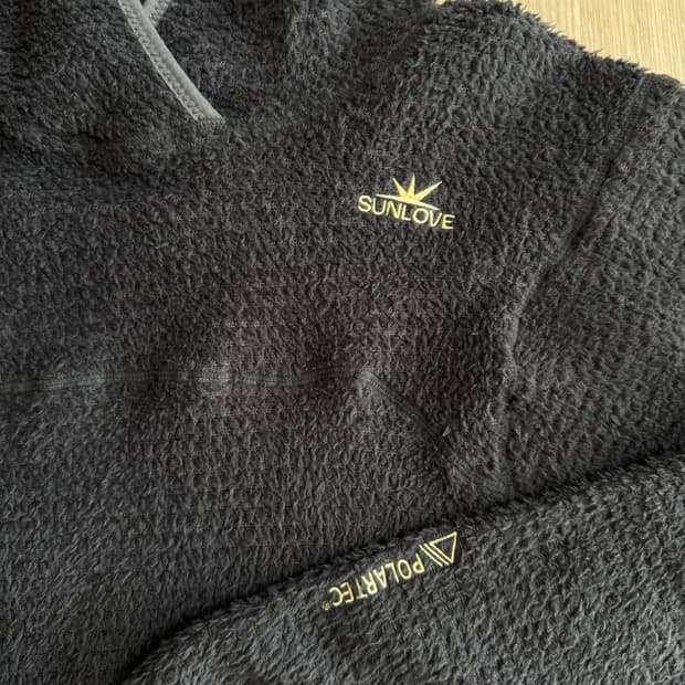 썬러브 폴라텍 알파 후드 차콜L