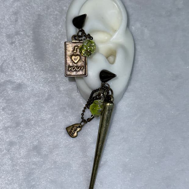 i love you earring by PJM