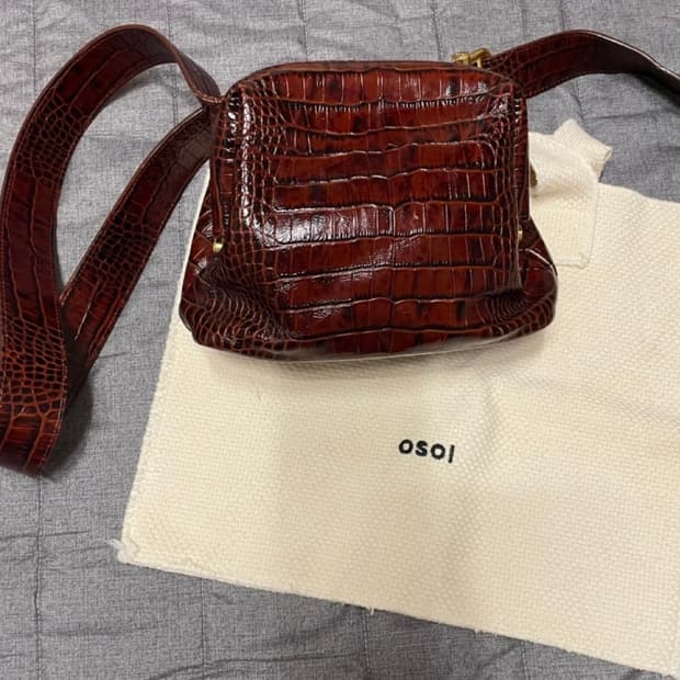 오소이 미니 브로트 크로커다일 버건디 (한정판)