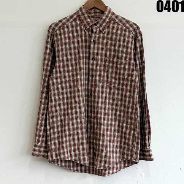 L.L.Bean 남성용 체크 셔츠 S 0401