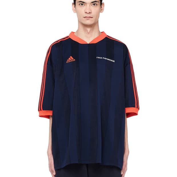 Adidas x Gosha Rubchinskiy 저지 티셔츠 네이비