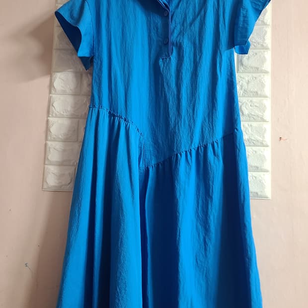 BENETTON 블루 셔츠 원피스(55-66)