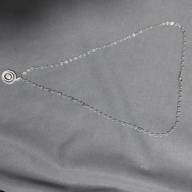 다미아니 14k 팬던트 목걸이 화이트.