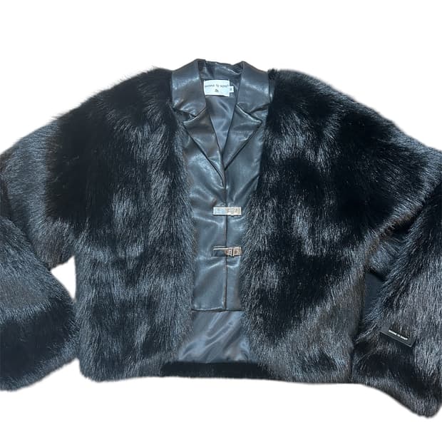 레이어드 퍼자켓 (새상품)