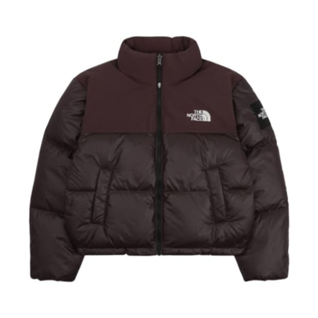 노스페이스 화이트라벨 노벨티 눕시 다운자켓 코코아 브라운