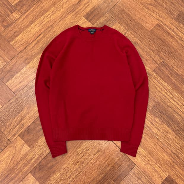 M(100) 브룩스브라더스 레드 베이직 울 니트 