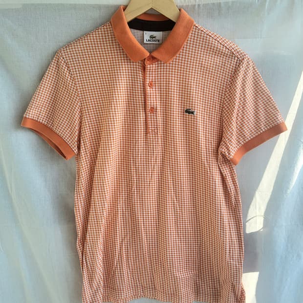 라코스테 반팔 카라티셔츠 남여공용 M사이즈 코튼 기본핏 