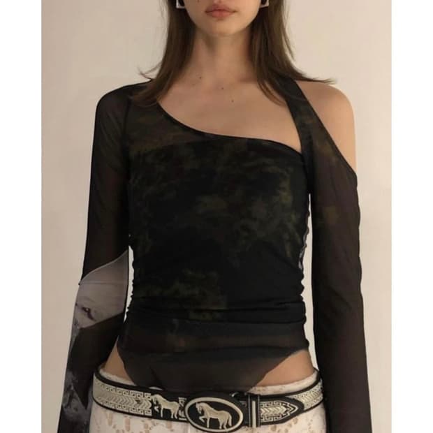 2000아카이브 엘리샤 메쉬 탑