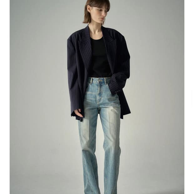 파사드패턴 클래식데님 fade indigo xs