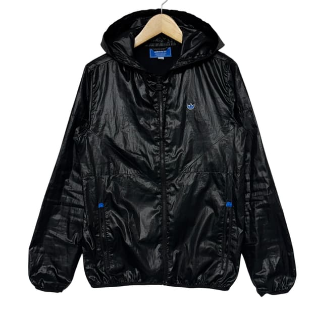 아디다스 트레포일 로고 후드바람막이 블랙