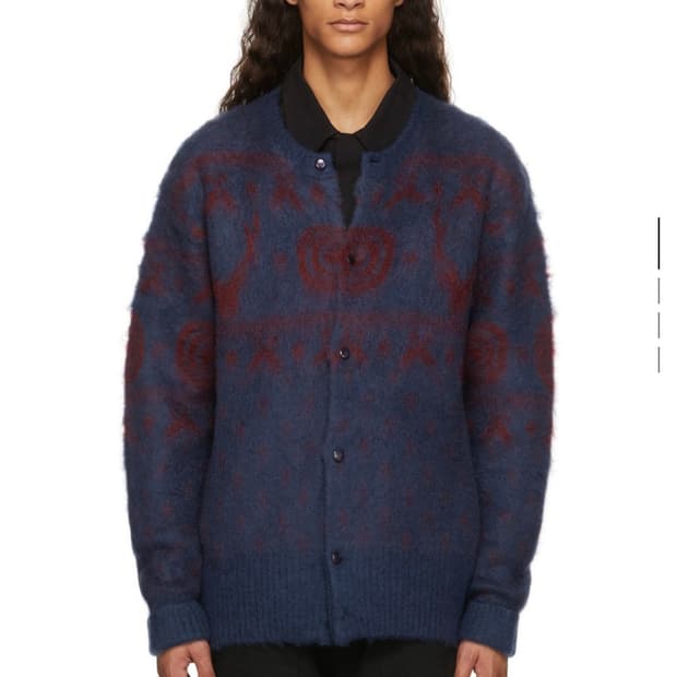 South2 West8  남이서팔 네이비 노르딕 패턴 가디건 XS