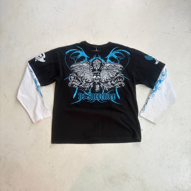 Black Decks 빈티지 스컬 롱슬리브 XL