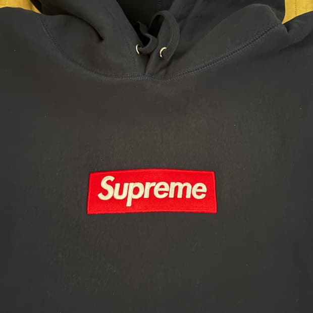 슈프림 박스로고 후드 네이비 24FW XL 극미중고 판매