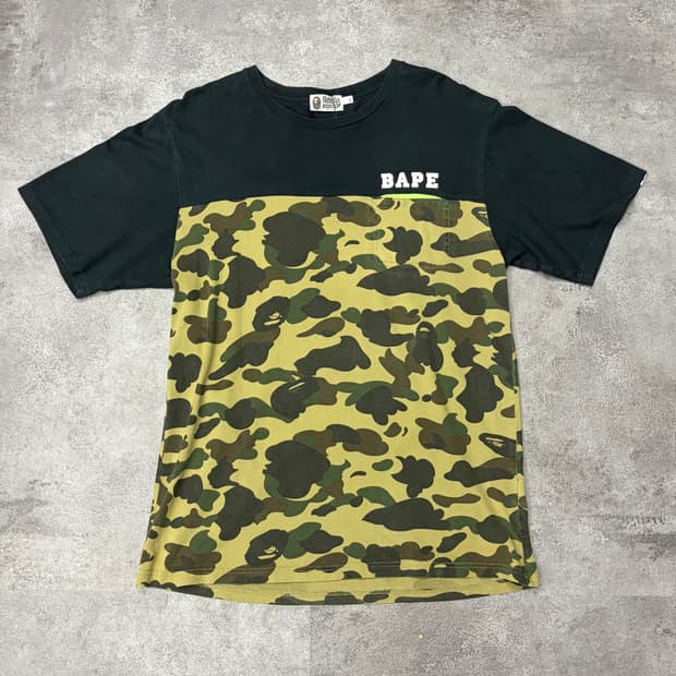 00s A BATHING APE 베이프 카모 반팔 티셔츠