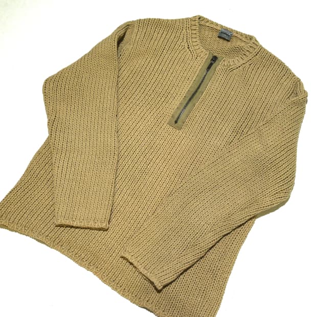 Jil sander 2000s low gage zip knit 