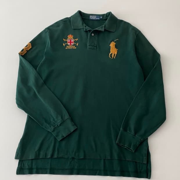 폴로 빅포니 금장 롱슬리브