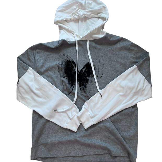 빈티지 버터플라이 레이어드 후디