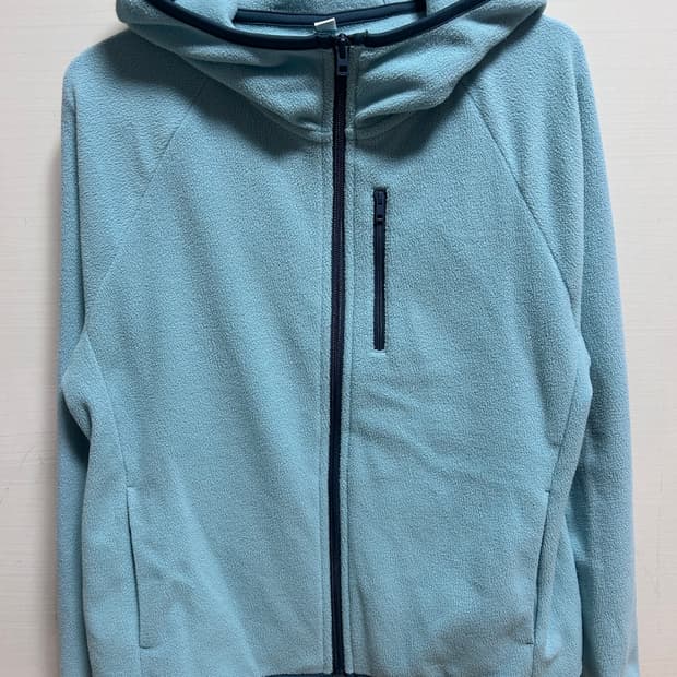 유니클로 여성 후리스 후드 집업 L 민트