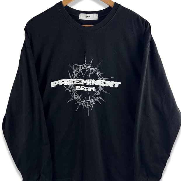 Y2K 가시관 프린팅 롱슬리브2367